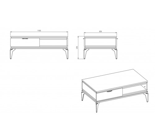 Столик журнальный Лоретто (Loretto) Loret-54 Столик журнальный Лоретто (Loretto) Loret-54