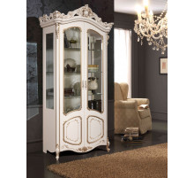 Шкаф-витрина двухдверная Элиза (беж)