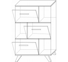 Гостиная Вега Скандинавия (глянец, белый + дуб каньон) Гостиная Вега Скандинавия (глянец, белый + дуб каньон)