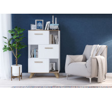 Гостиная Вега Скандинавия (глянец, белый + дуб каньон) Гостиная Вега Скандинавия (глянец, белый + дуб каньон)