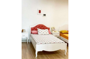 Односпальная кровать Авиньон MUR-111-01/1 с каретной стяжкой Односпальная кровать Авиньон MUR-111-01/1 с каретной стяжкой