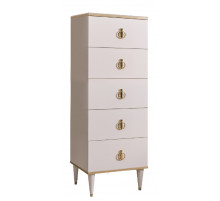 Комод  для белья узкий Rimini РМКМ-2 (слоновая кость) Комод  для белья узкий Rimini РМКМ-2 (слоновая кость)