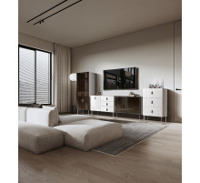 Витрина для гостиной Богемия Фарфале (Bogemia Farfalle) БМВ1-1С(Fa)