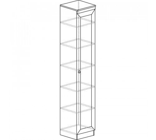 Шкаф витрина для посуды Инна 602 темный Шкаф витрина для посуды Инна 602 темный