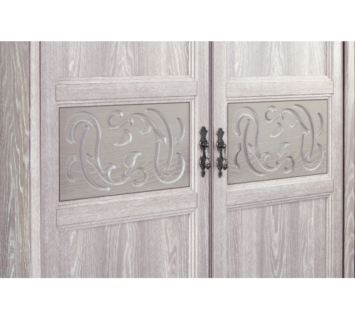 Шкаф четырехдверный с зеркалами Лючия 203 светлый