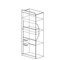 Шкаф витрина Ронда 302 Шкаф витрина Ронда 302