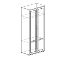 Двухдверный шкаф для одежды Белла 241 Двухдверный шкаф для одежды Белла 241